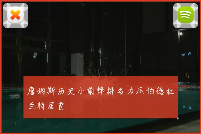 詹姆斯历史小前锋排名力压伯德杜兰特居首